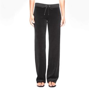 Juicy Couture Black Terrycloth Sweat Pants